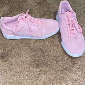 Pink adidas shoes